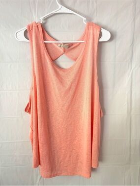 NWOT Athleta Coral-Orange Racerback Tank Top Lightweight SZ XL
